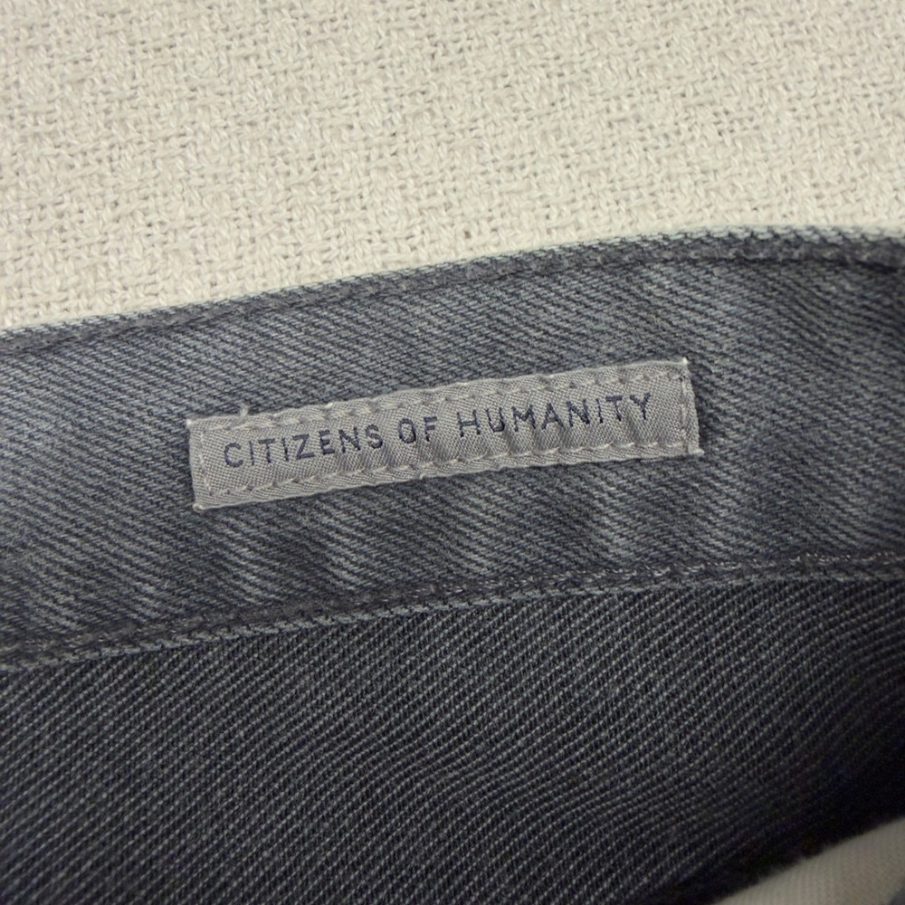 Citizens of Humanity Jeans Mens 36x34 Gray Core Straight Fit Denim Made in USA - Picture 8 of 13